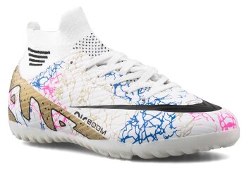 Air Laliga 565 Battal Halısaha Çoraplı - Beyaz/Altın/Desenli - Air Laliga