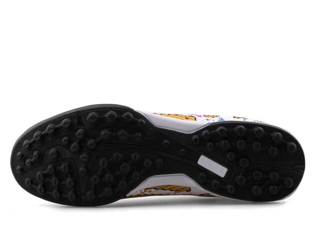 Air Laliga 565 Battal Halısaha Çoraplı - Beyaz/Altın/Desenli - 8