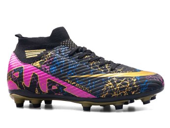 Air Laliga 565 Battal Halısaha Çoraplı - Siyah/Altın/Desenli - Air Laliga