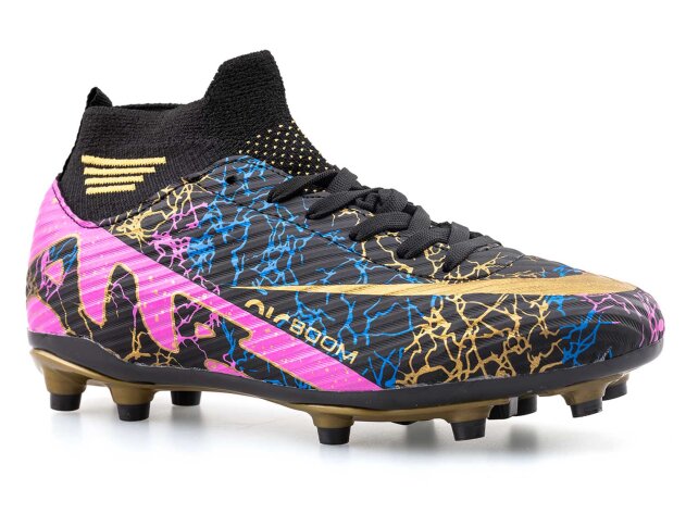 Air Laliga 565 Battal Krampon Çoraplı - Siyah/Altın/Desenli - 1