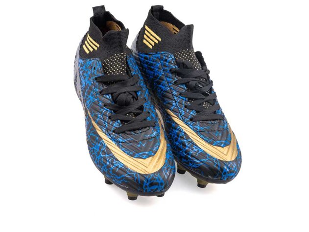 Air Laliga 565 Battal Krampon Çoraplı - Siyah/Füme/Desenli - 2