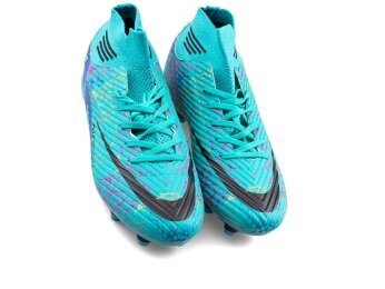 Air Laliga 565 Battal Krampon Çoraplı - Turkuaz/Mor/Desenli - 2