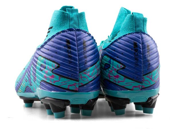 Air Laliga 565 Battal Krampon Çoraplı - Turkuaz/Mor/Desenli - 3