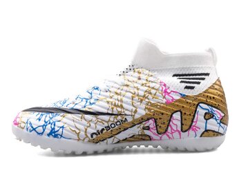 Air Laliga 565 Filet Halısaha Çoraplı - Beyaz/Altın/Desenli - Air Laliga