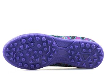 Air Laliga 565 Filet Halısaha Çoraplı - Mor/Turkuaz Desenli - 4