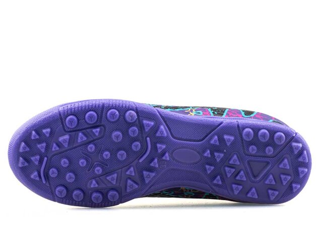 Air Laliga 565 Filet Halısaha Çoraplı - Mor/Turkuaz Desenli - 4