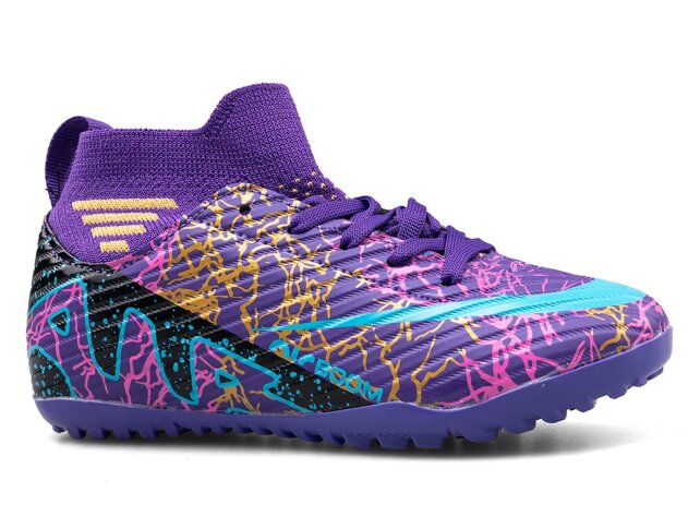 Air Laliga 565 Filet Halısaha Özel Seri 28-32 - Mor/Turkuaz Desenli - 1