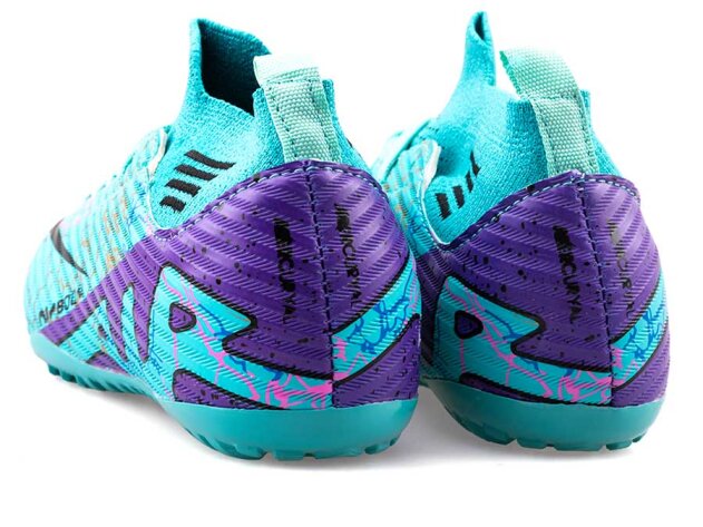 Air Laliga 565 Filet Halısaha Özel Seri 28-32 - Turkuaz/Mor/Desenli - 3