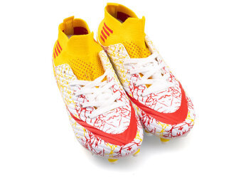 Air Laliga 565 Filet Krampon Çoraplı - Beyaz/Kırmızı/Desenli - 2