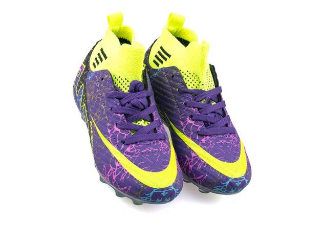 Air Laliga 565 Filet Krampon Çoraplı Özel (28-32) - Mor/Sarı/Desenli/Şeffaf - 6