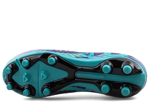 Air Laliga 565 Filet Krampon Çoraplı Özel (28-32) - Turkuaz/Mor/Desenli - 4