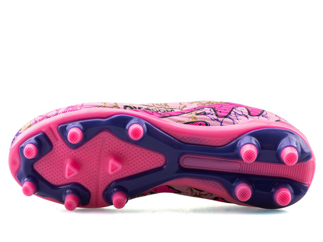 Air Laliga 565 Filet Krampon Çoraplı - Pembe/Mor/Desenli - 4