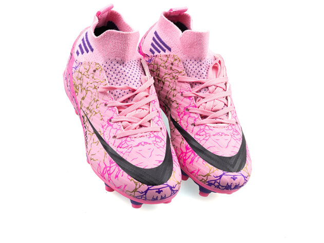 Air Laliga 565 Filet Krampon Çoraplı - Pembe/Mor/Desenli - 2