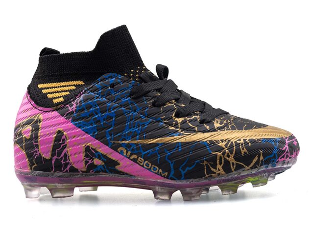 Air Laliga 565 Filet Krampon Çoraplı - Siyah/Altın/Desenli - 1