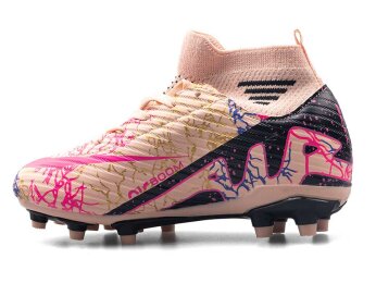 Air Laliga 565 Filet Krampon Çoraplı - Somon/Siyah/Desenli - Air Laliga