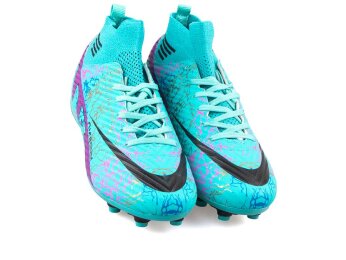 Air Laliga 565 Filet Krampon Çoraplı - Turkuaz/Mor/Desenli - Air Laliga