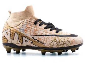 Air Laliga 565 Garson Krampon Çoraplı - Bej/Siyah Desenli - 1