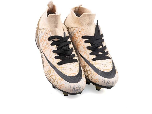 Air Laliga 565 Garson Krampon Çoraplı - Bej/Siyah Desenli - 6