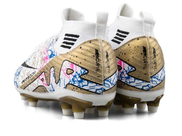 Air Laliga 565 Garson Krampon Çoraplı - Beyaz/Altın - 3