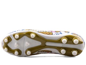 Air Laliga 565 Garson Krampon Çoraplı - Beyaz/Altın/Desenli - 4