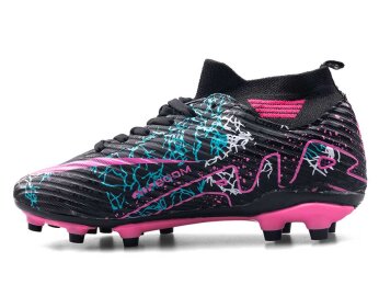 Air Laliga 565 Garson Krampon Çoraplı - Siyah/Fuşya/Desenli - Air Laliga