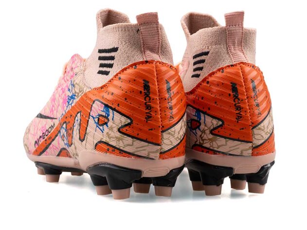 Air Laliga 565 Garson Krampon Çoraplı - Somon/Siyah/Desenli - 3