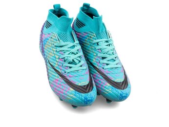 Air Laliga 565 Garson Krampon Çoraplı - Turkuaz/Mor/Desenli - Air Laliga