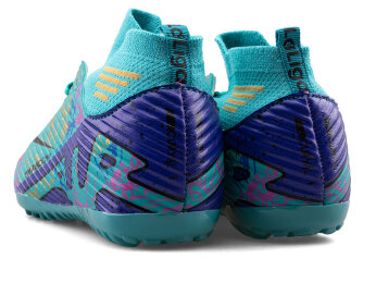 Air Laliga 565 Merdane Halısaha Çoraplı (40-42) - Turkuaz/Mor/Desenli - 3