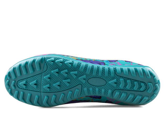 Air Laliga 565 Merdane Halısaha Çoraplı (40-42) - Turkuaz/Mor/Desenli - 4