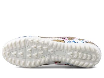 Air Laliga 565 Merdane Halısaha Çoraplı - Beyaz/Altın/Desenli - 4