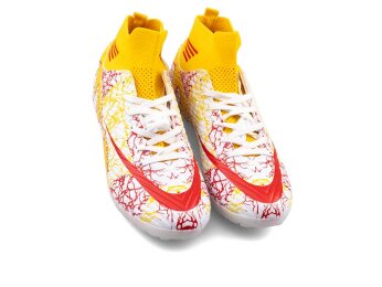 Air Laliga 565 Merdane Halısaha Çoraplı - Beyaz/Kırmızı/Desenli - Air Laliga