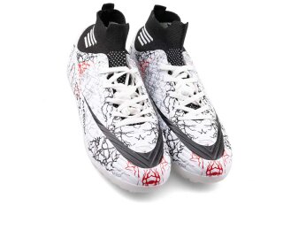 Air Laliga 565 Merdane Halısaha Çoraplı - Beyaz/Siyah/Desenli - 2