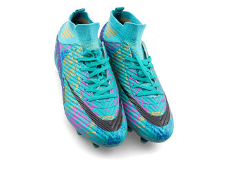 Air Laliga 565 Merdane Krampon Çoraplı (40-42) - Turkuaz/Mor/Desenli - Air Laliga