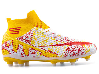 Air Laliga 565 Merdane Krampon Çoraplı - Beyaz/Kırmızı/Desenli - Air Laliga