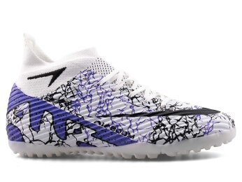 Air Laliga 600 Filet Halısaha Çoraplı - Beyaz/Mor/Desenli - 1