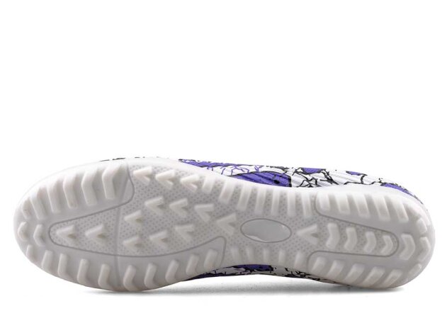 Air Laliga 600 Filet Halısaha Çoraplı - Beyaz/Mor/Desenli - 4