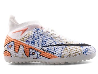 Air Laliga 600 Filet Halısaha Çoraplı - Beyaz/Somon/Desenli - 1