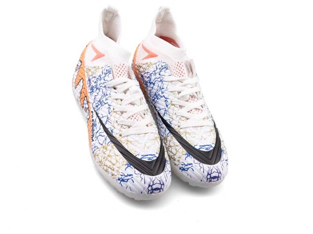 Air Laliga 600 Filet Halısaha Çoraplı - Beyaz/Somon/Desenli - 2