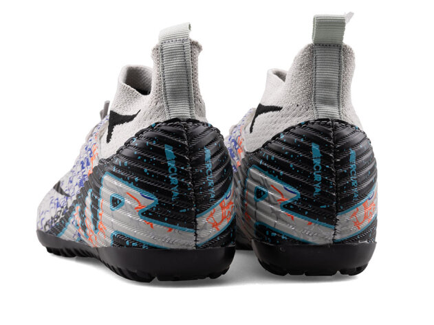 Air Laliga 600 Filet Halısaha Çoraplı - Buz/Siyah/Desenli - 3