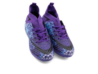 Air Laliga 600 Filet Halısaha Çoraplı - Mor/Siyah/Desenli - 2