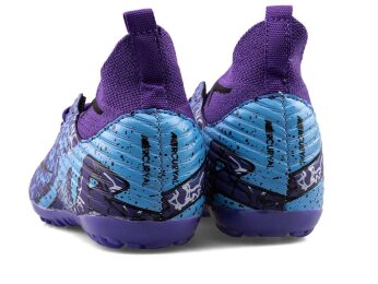 Air Laliga 600 Filet Halısaha Çoraplı - Mor/Siyah/Desenli - 3