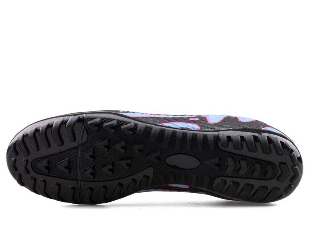 Air Laliga 600 Filet Halısaha Çoraplı - Siyah/Lila/Desenli - 4