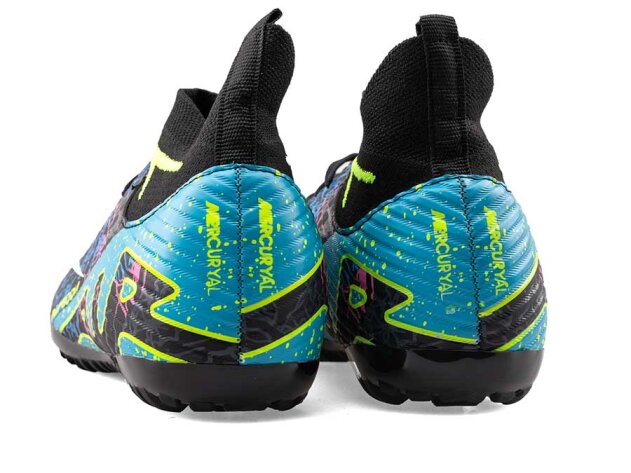 Air Laliga 600 Filet Halısaha Çoraplı - Siyah/Sarı/Desenli - 3