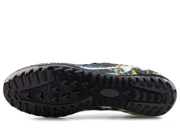 Air Laliga 600 Filet Halısaha Çoraplı - Siyah/Turkuaz/Desenli - 4