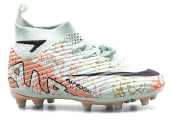 Air Laliga 600 Filet Krampon Çoraplı - Su Yeşili/Somon/Desenli - Air Laliga