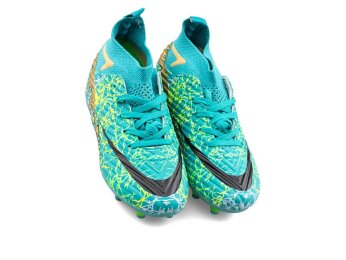 Air Laliga 600 Filet Krampon Çoraplı - Turkuaz/Altın/Desenli - 2