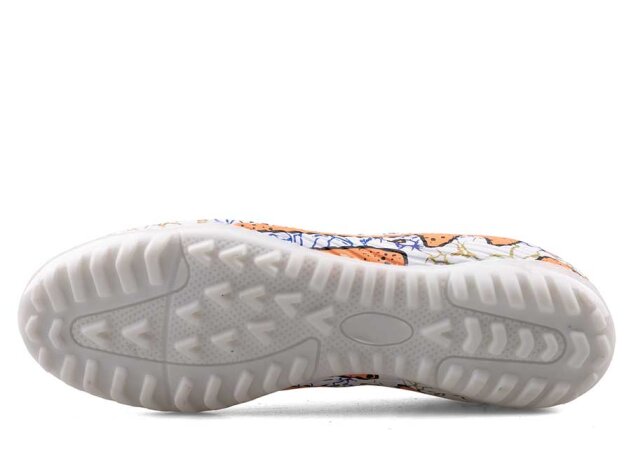 Air Laliga 600 Garson Halısaha Çoraplı - Beyaz/Somon/Desenli - 4