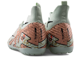 Air Laliga 600 Garson Halısaha Çoraplı - Su Yeşili/Somon/Desenli - 3