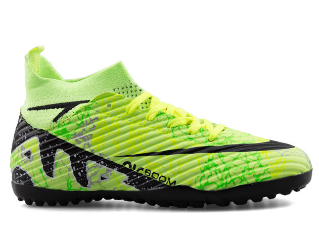 Air Laliga 600 Garson Halısaha Çoraplı - Yeşil/Siyah/Desenli - 1