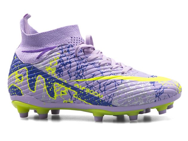 Air Laliga 600 Garson Krampon Çoraplı - Lila/Mor/Desenli - 1